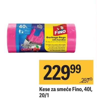 Kese za smeće Fino, 40l, 20/1