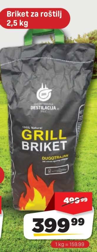 Briket za roštilj 2,5 kg