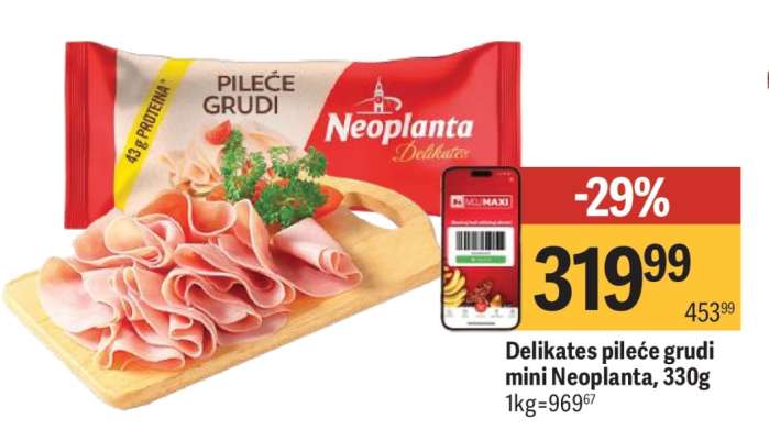 Delikates pileće grudi mini Neoplanta, 330g