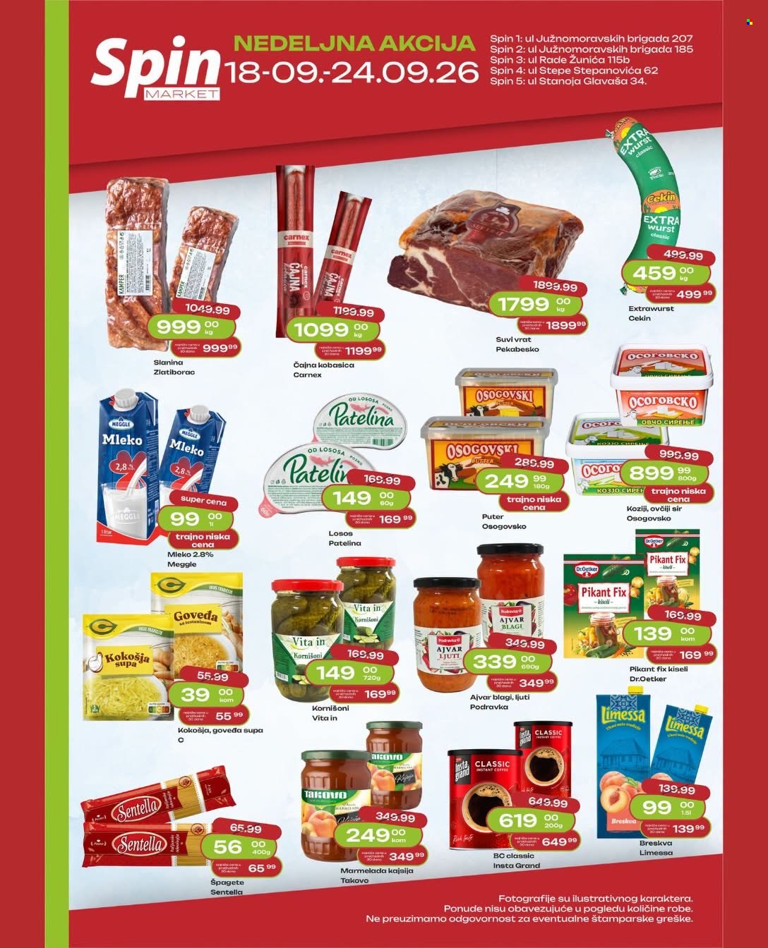 Spin Market katalog - 18.09.2026 - 24.09.2026. Stranica 1