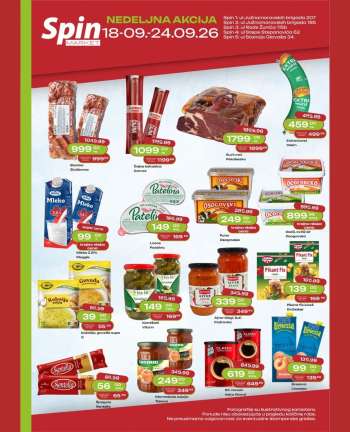 Spin Market katalog - 18.09.2026 - 24.09.2026.