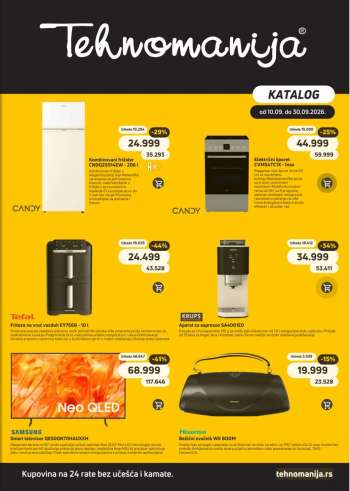 Tehnomanija katalog - 10.09.2026 - 30.09.2026.