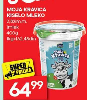 MOJA KRAVICA KISELO MLEKO