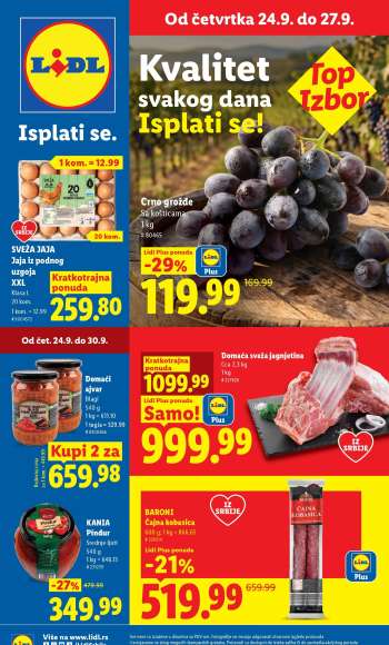 Lidl katalog - 24.09.2026 - 30.09.2026.