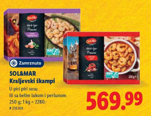 SOL&MAR Kraljevski škampi