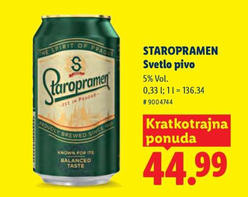 Staropramen Svetlo pivo