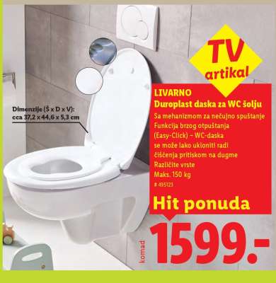 Livarno Duroplast daska za WC šolju