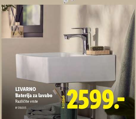 LIVARNO Baterija za lavabo