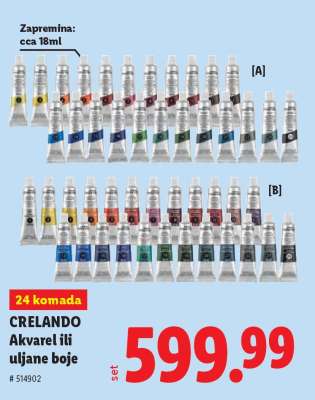 CRELANDO Akvarel ili uljane boje