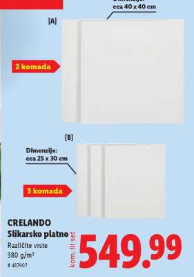 CRELANDO Slikarsko platno