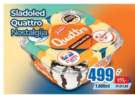 Sladoled Quattro Nostalgija