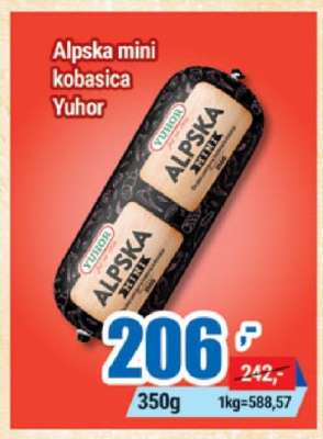 Alpska mini kobasica Yuhor
