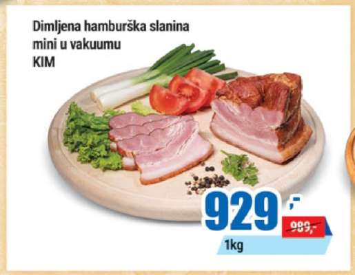 Dimljena hamburška slanina mini u vakuumu KIM