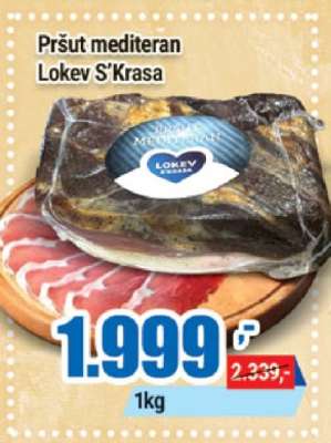 Pršut mediteran Lokev S' Krasa