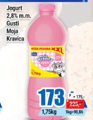 Jogurt 2,8% m.m. Gusti Moja Kravica
