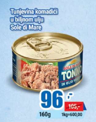 Tunjevina komadići u biljnom ulju
