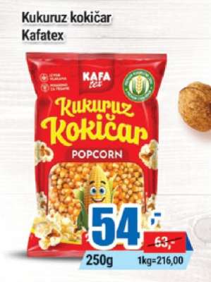 Kukuruz kokičar Kafatex