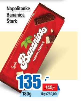 Napolitanke Bananica Štark