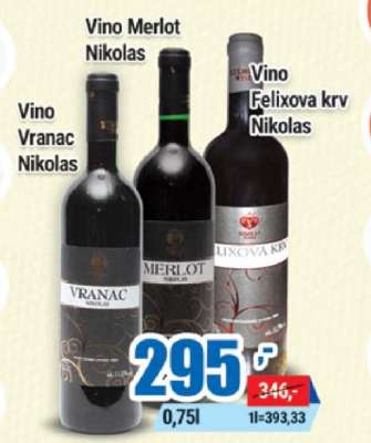 Vino Vranac Nikolas