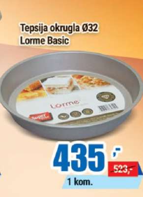 Tepsija okrugla Ø32 Lorme Basic