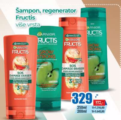 Šampon, regenerator Fructis