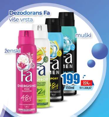 Dezodorans Fa