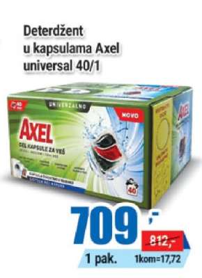 Deterdžent u kapsulama Axel universal 40/1