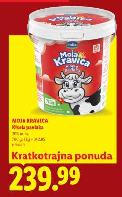 MOJA KRAVICA KISELA PAVLAKA