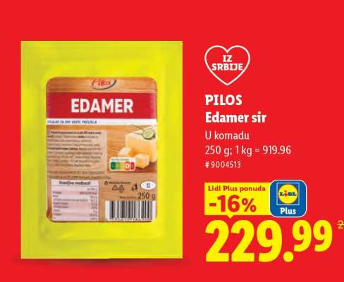 Pilos Edamer sir
