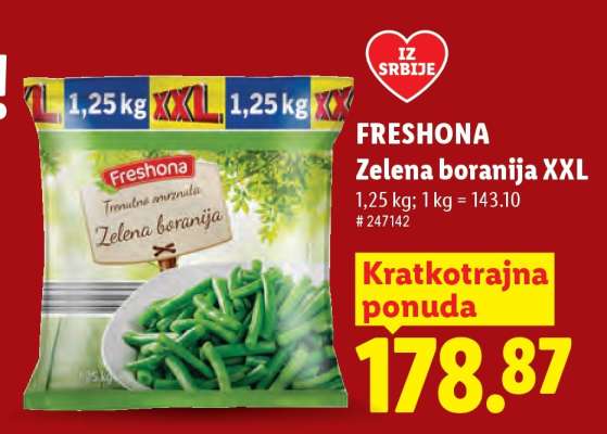Freshona Zelena boranija XXL