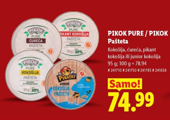PIKOK PURE / PIKOK Pašteta