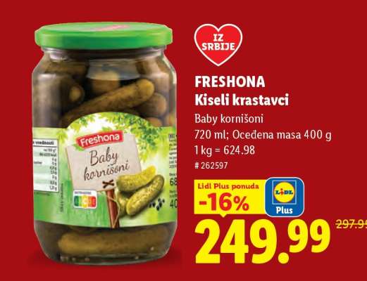 Freshona Kiseli krastavci