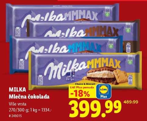 Milka Mlečna čokolada