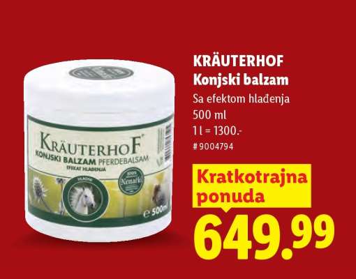 Krauterhof konjski balzam
