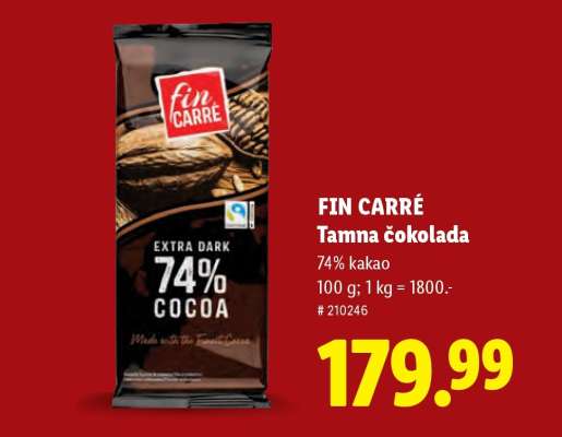 Fin Carré Tamna čokolada