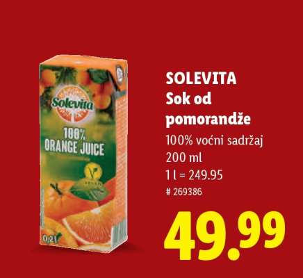 Solevita Sok od pomorandže