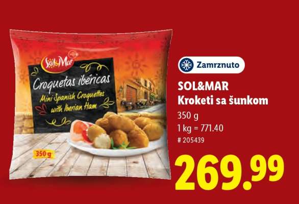 SOL&MAR Kroketi sa šunkom