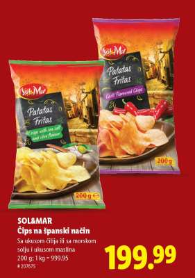 Sol&Mar Čips na španski način