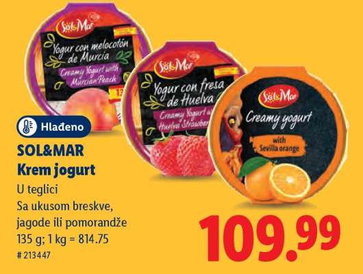 Sol&Mar Krem jogurt