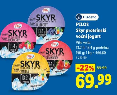 PILOS Skyr proteinski voćni jogurt