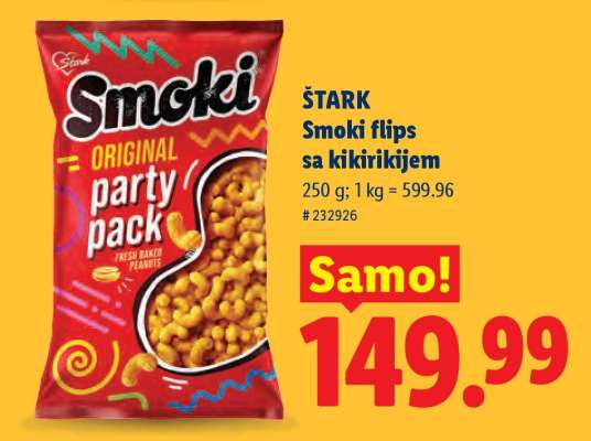 Štark Smoki flips sa kikirikijem
