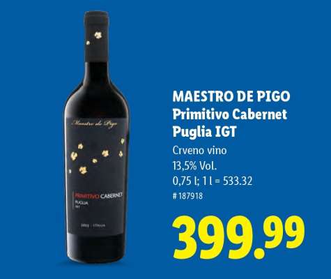 MAESTRO DE PIGO Primitivo Cabernet Puglia IGT