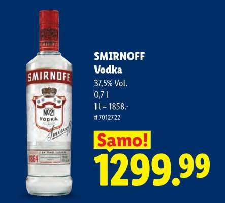 Smirnoff vodka