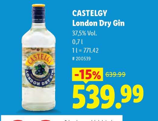 CASTELGY London Dry Gin