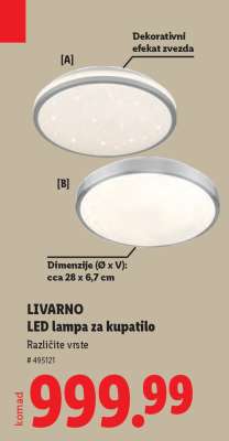 LIVARNO LED lampa za kupatilo