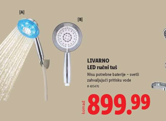 Livarno LED ručni tuš