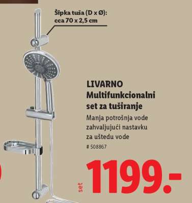 LIVARNO Multifunkcionalni set za tuširanje