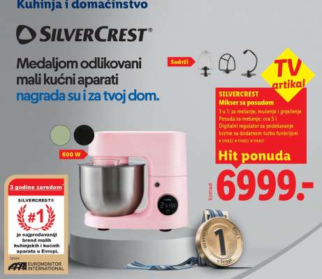 Silvercrest Mikser sa posudom