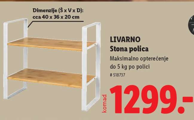 LIVARNO Stona polica