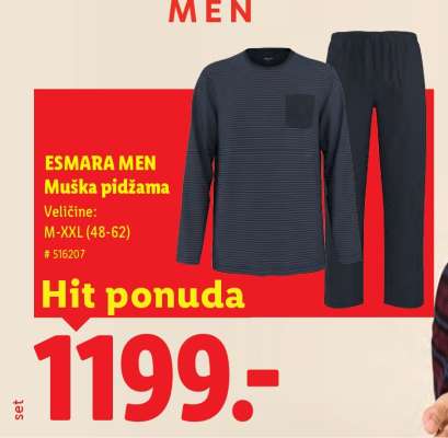 esMara MEN Muška pidžama